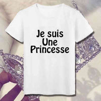 Tee Shirt Enfant je suis une princesse fille - Myachetealy