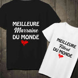 T-shirts duo meilleure marraine filleul(e) du monde Enfant - Myachetealy