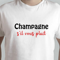 T-shirt Champagne s'il vous plait homme - Myachetealy