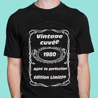T shirt vintage cuvée aged perfection édition limitée - Myachetealy