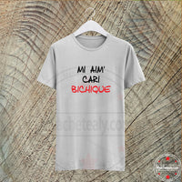 T-shirt Mi aime cari bichique Homme - Myachetealy