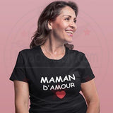 Tee shirt fête des mères d'amour cœur femme - Myachetealy