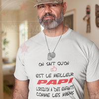 T-shirt Homme le meilleur Papi coton - Myachetealy