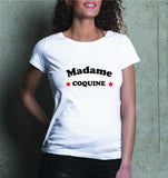 T-Shirt Madame Mademoiselle Coquine femme coton - Myachetealy