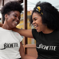 T-Shirt original Femme Bichette meilleure amie - Myachetealy