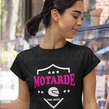 T-shirt motarde the best femme moto étoiles - Myachetealy