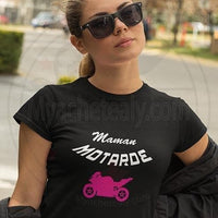 T-shirt motarde maman motarde moto - Myachetealy