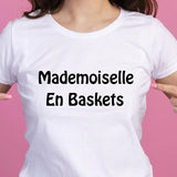 Tee Shirt mademoiselle en Basket femme - Myachetealy