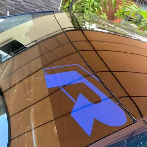 Stickers autocollant logo R golf pare soleil - Myachetealy