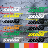 Sticker Powered By Ultimate Skoda team 974 - Myachetealy