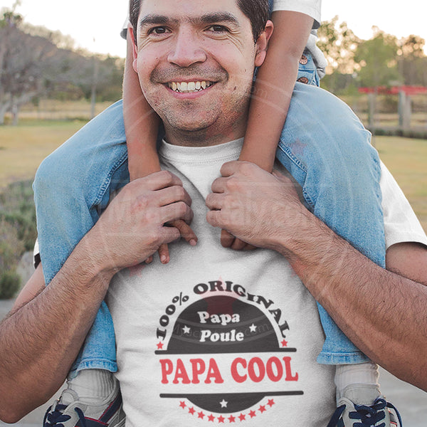 T-shirt Homme 100 original papa Poule Cool - Myachetealy