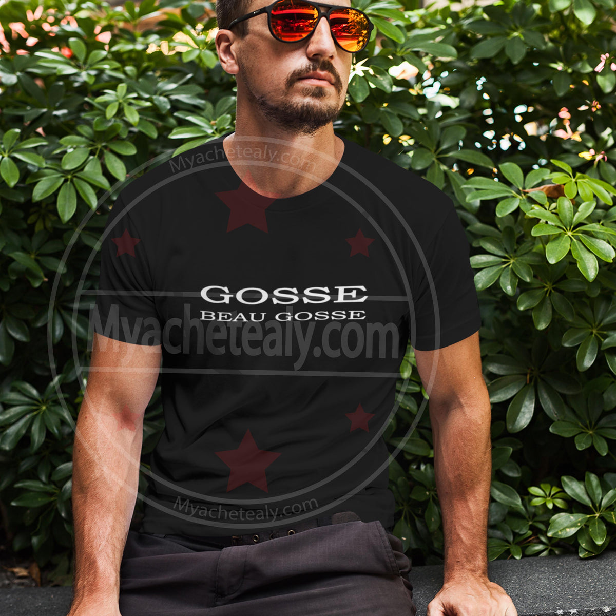 T-Shirt Le Beau Gosse Ici C'est Moi ! - Phrase Humour Originale Homme