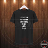 T-Shirt enfant Je suis AUTISTE Souriez moi - Myachetealy