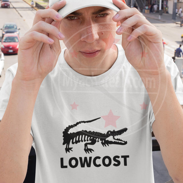 T-shirt Lowcost pour Homme - Parodie de la marque Lacoste - Myachetealy