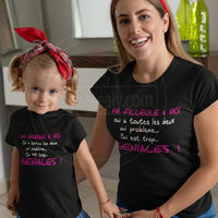 T-shirts duo marraine et filleule toute les deux un problème Enfant - Myachetealy